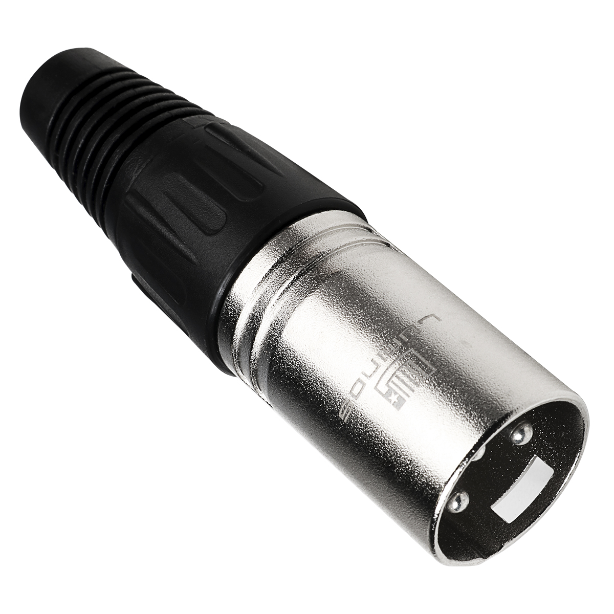 FT04 4954 CONECTOR XLR CANON MACHO 3 PINOS PRATA AÇO E PLASTICO LU-71218 LUMINOS-THUMB